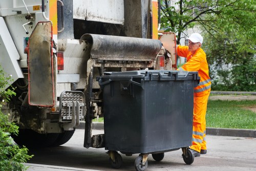 Electric low-carbon van servicing Barkingside commercial waste routes